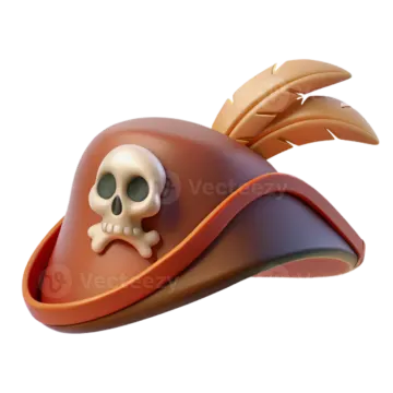 a pirate hat with a skull on it