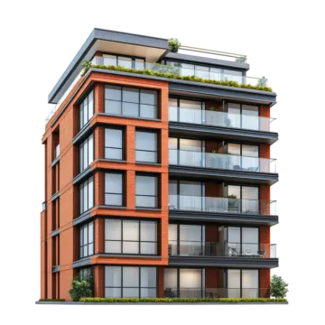 an artist's rendering of a two - story apartment building