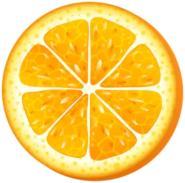a slice of orange