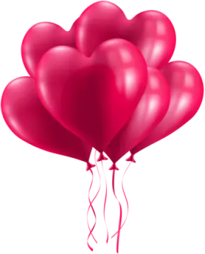 a bunch of red balloons