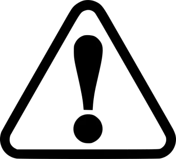 a black and white warning sign