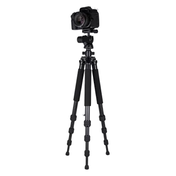 a black tripod on a white background