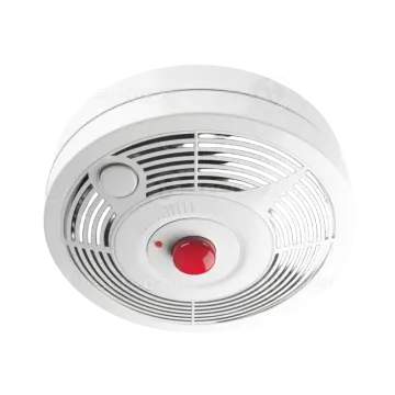 a smoke detector on a white background