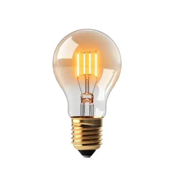 a light bulb on a white background