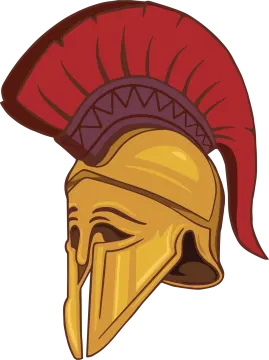 a spartan helmet