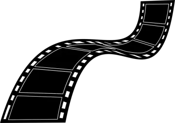a black and white film strip