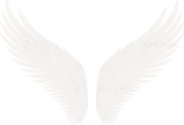 a white angel wings clipart
