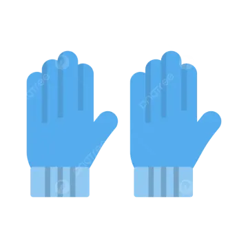 a pair of gloves on a white background