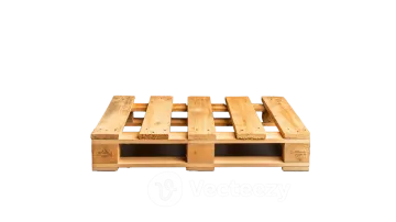 a wooden crate on a white background