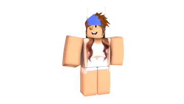 a woman with a box on her head