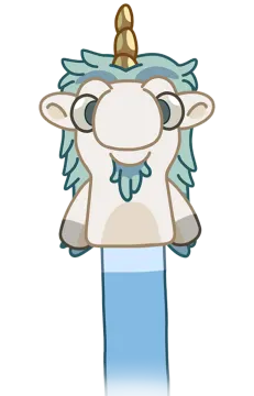 an image of a cartoon character with blue hair