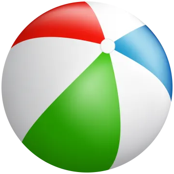 a beach ball on a white background
