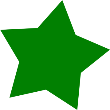 a green star