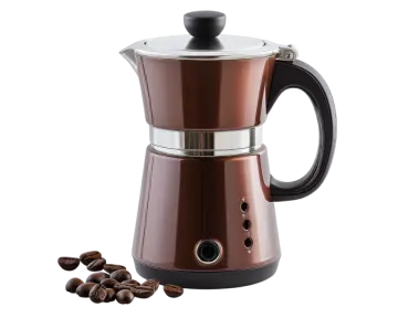 a coffee maker on a white background