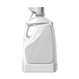 a white plastic bottle with a spray on it