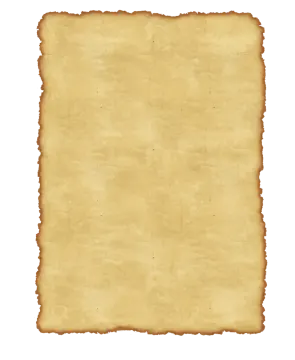 a piece of parchment paper on a white background