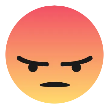 the face of a person with an angry expression