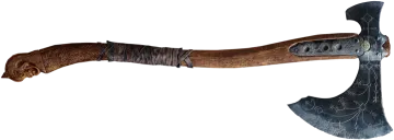 a hammer and an axe on a white background