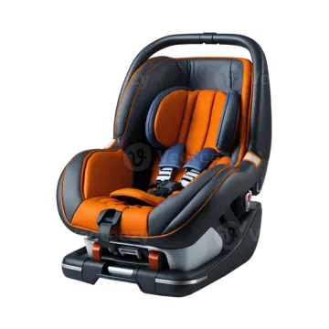 a baby car seat on a white background