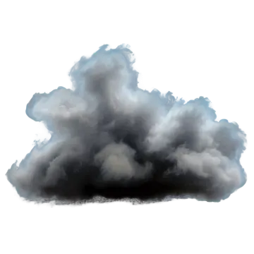 a black cloud on a white background