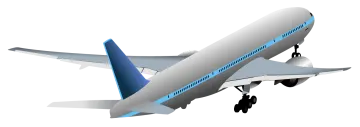 an airplane is flying in the air