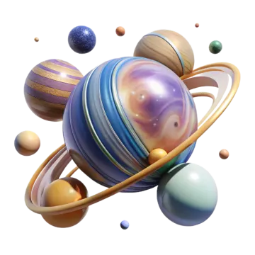 an image of the planets and their satellites