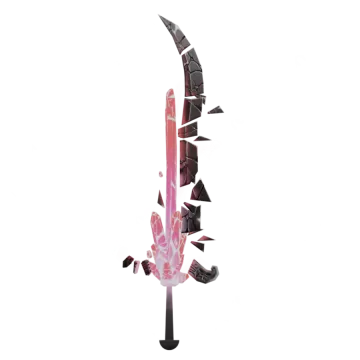 a broken sword on a white background