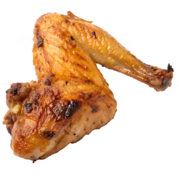 chicken wings on a white background
