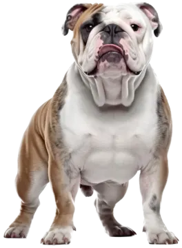 a dog standing up with its mouth open