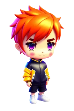 a cute little boy in a black and yellow outfit