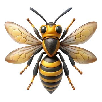 an illustration of a bee