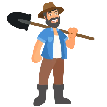 a man with an axe in his hand