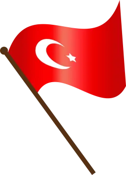 flag of turkey clipart