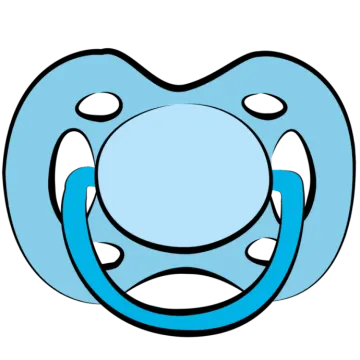 a blue paco with a white background