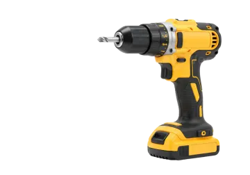 a driller on a white background