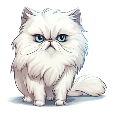 a white cat with blue eyes
