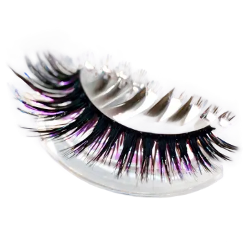 a pair of eyelashes on a white background