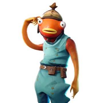 a cartoon character in a blue jumpsuit