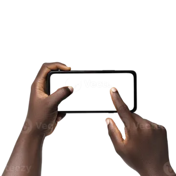 a person holding up a phone with their hands