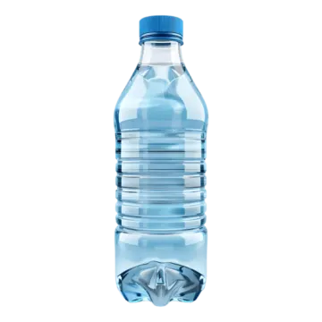 a bottle of water on a white background