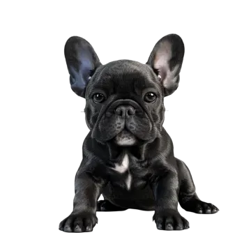 french bulldog puppy isolated on white background stock photo