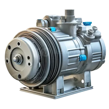 a stainless steel centrive pump on a white background
