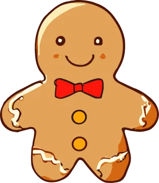 a cartoon ginger with a red bow tie