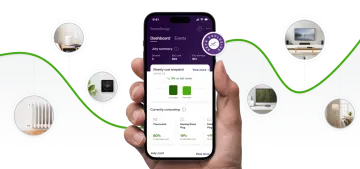 a hand holding a phone with an app on the screen
