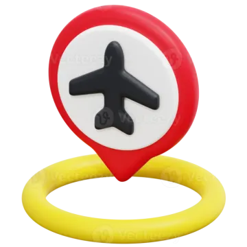 a red and white ring with an airplane on it
