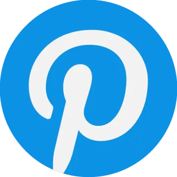 a blue pin with the word pin on it
