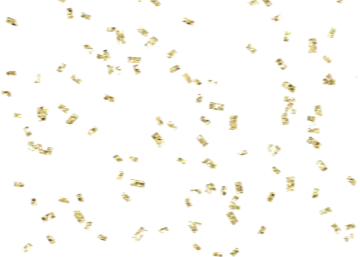 a white background with lots of gold flakes