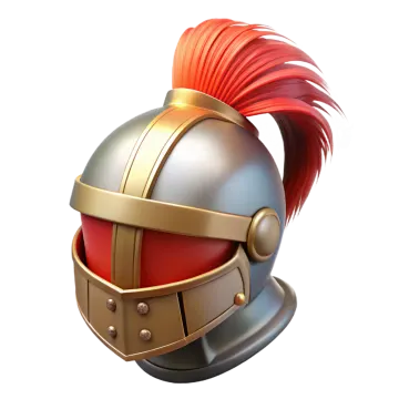 an image of a helmet with red hair
