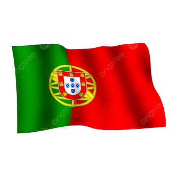 a portugal flag on a white background