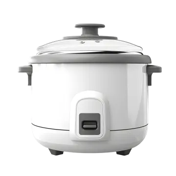 an electric rice cooker on a white background